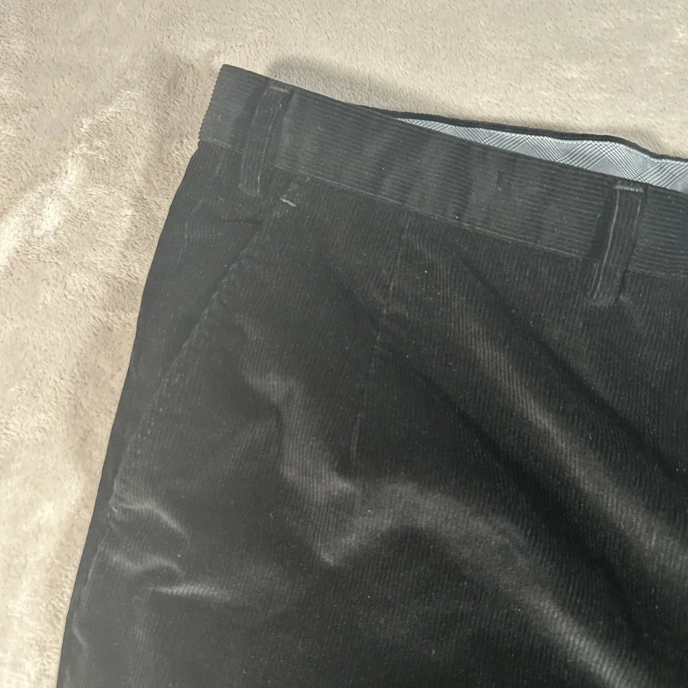 Brioni Cannes Corduroy Pants Mens Black 44R 40x28 Made In Italy Designer Preppy